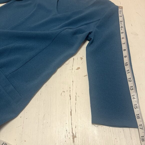 Jack by BB Dakota V Neck Shift Dress Teal Mod Retro size XS - Picture 10 of 12